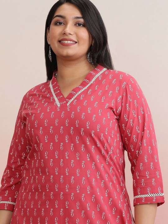 Women's Rayon Printed Straight Kurti With Pant Set - Image 4